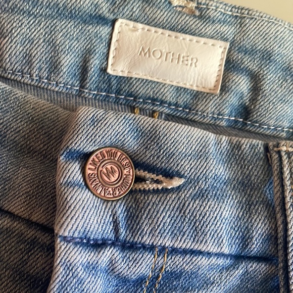 Mother The Looker Ankle Fray Ready To Roll Jeans Raw Hem Size 29 - Picture 4 of 6